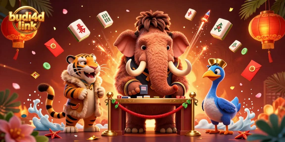 Engage with budi4d link featuring a lively casino scene with vibrant characters and dynamic game elements.