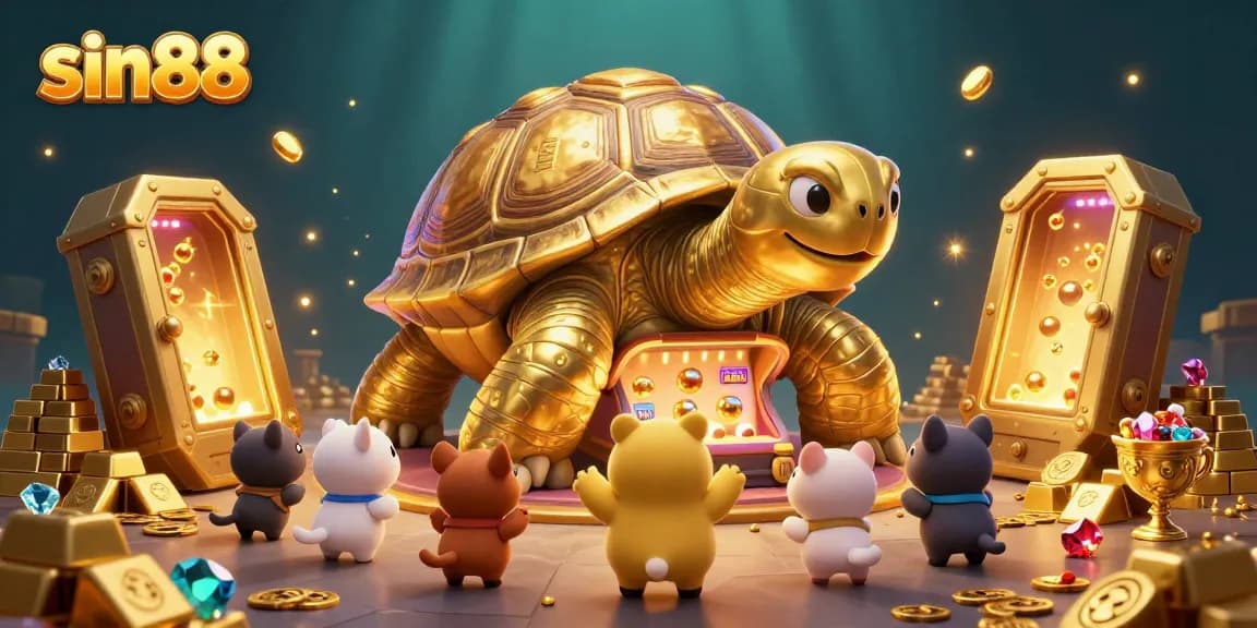 Spin and score with sin88 gaming treasures from a vibrant 3D digital illustration packed with action!