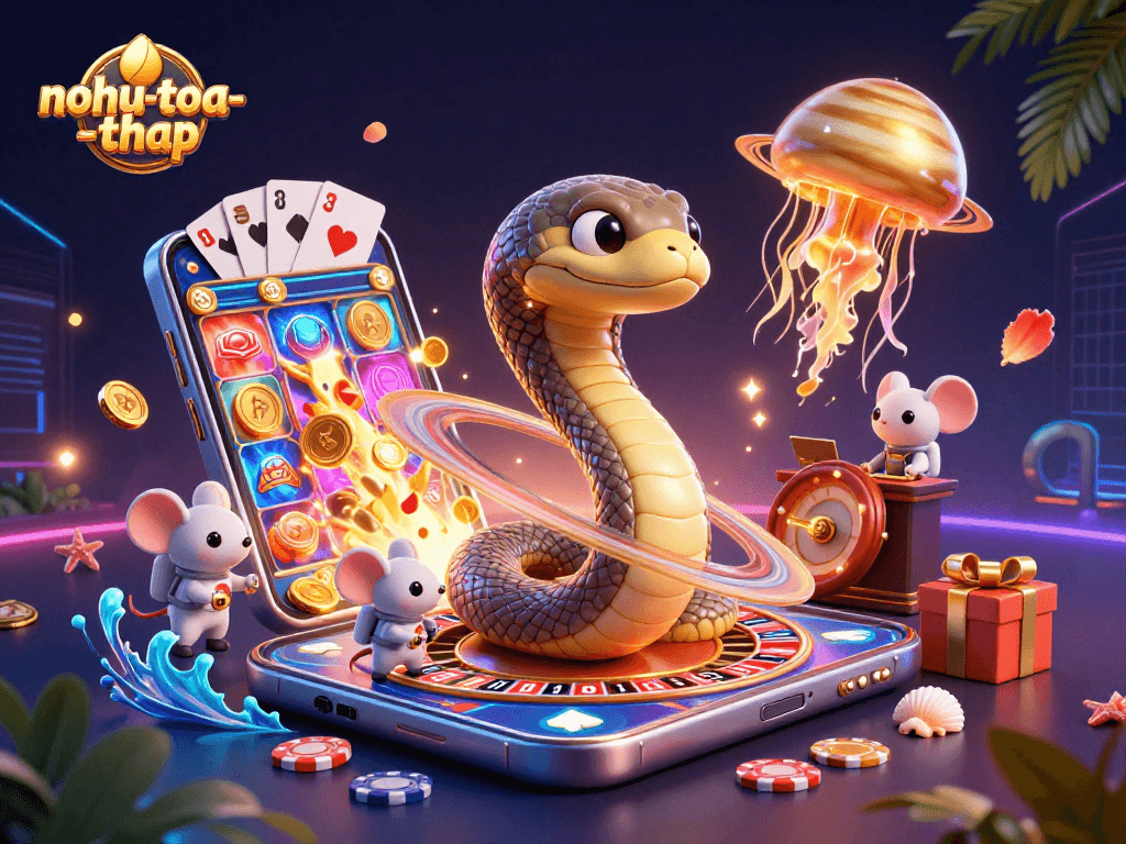 Bet on the cosmic roulette with nohu-toa-thap's thrilling gaming experience and rich 3D visuals.