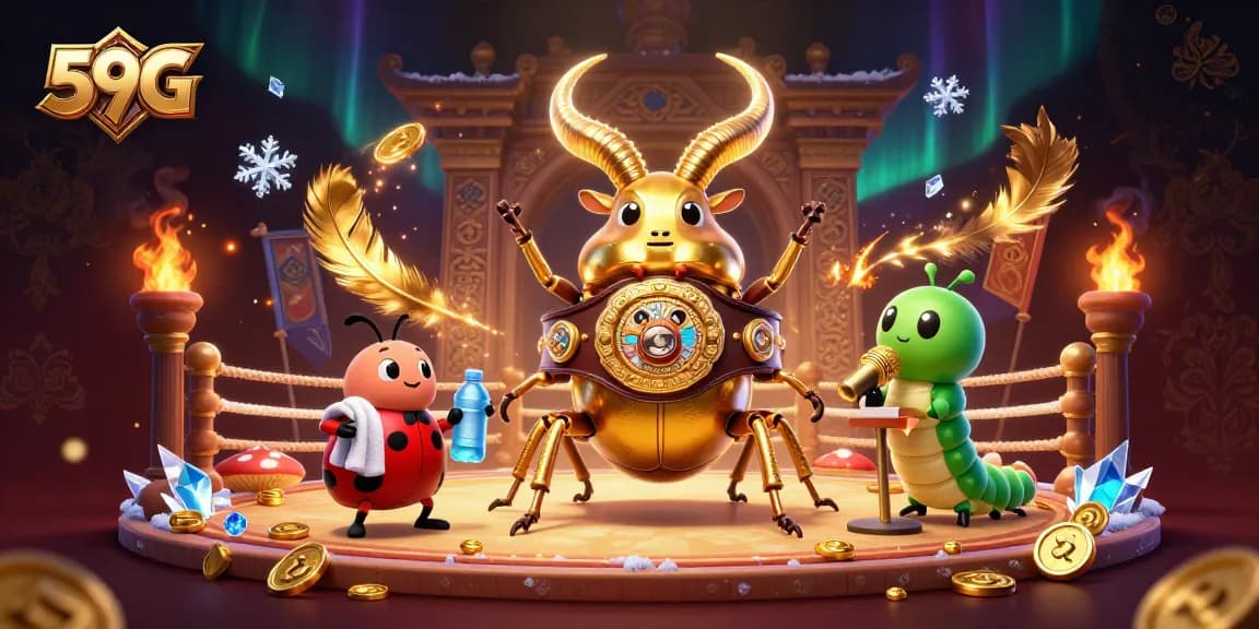 Experience 59G with thrilling action in this vibrant casino illustration filled with dynamic gaming elements.