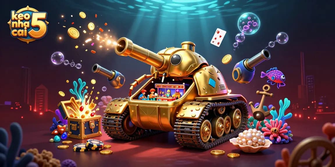 Engage with exciting betting odds at keo nha cai 5, featuring a vibrant underwater casino scene.