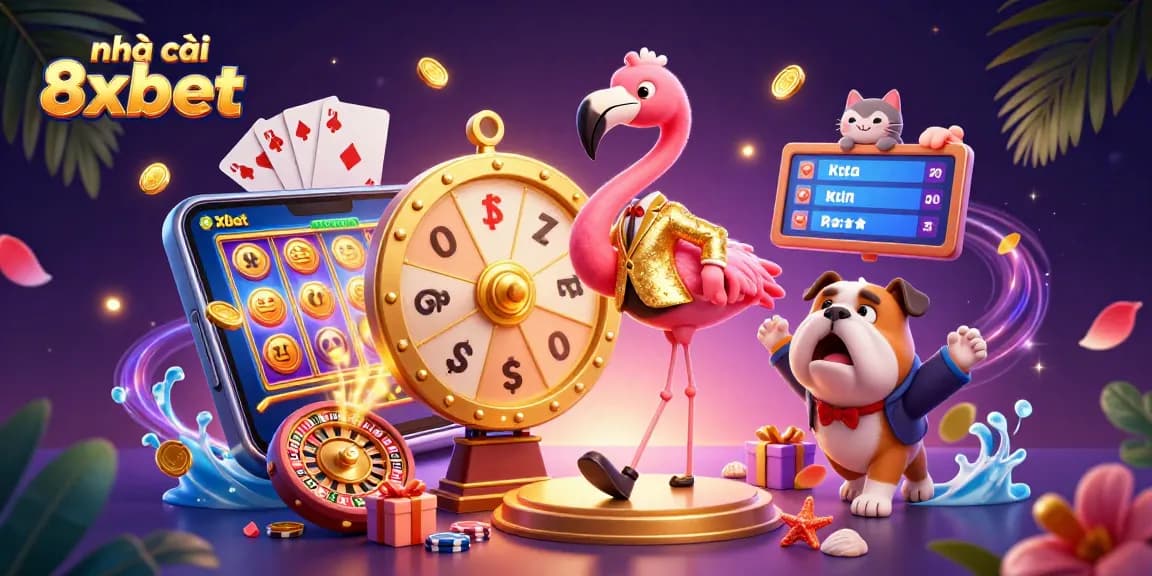 Play exciting games at nhà cái 8xbet with vibrant prizes and engaging casino elements.