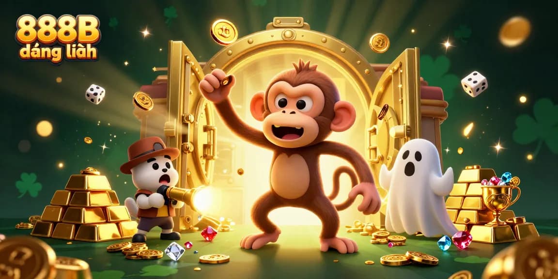 Immerse in the thrilling world of 888B đăng nhập, where a poltergeist monkey juggles gold in an exciting casino.