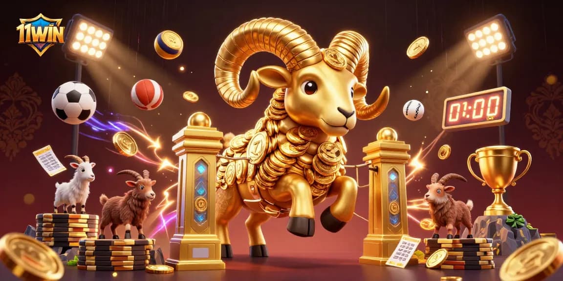 Experience thrilling gameplay at 11WIN, where players enjoy a vibrant casino atmosphere filled with gold coins and sports excitement.