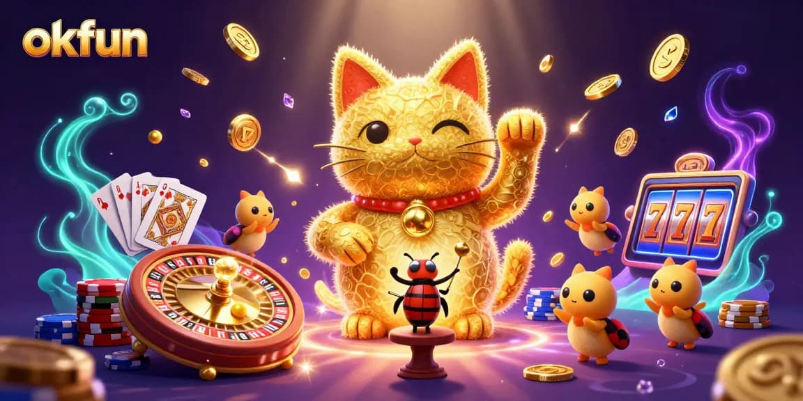 Experience the joy of winning with okfun's lively casino environment filled with vibrant elements.