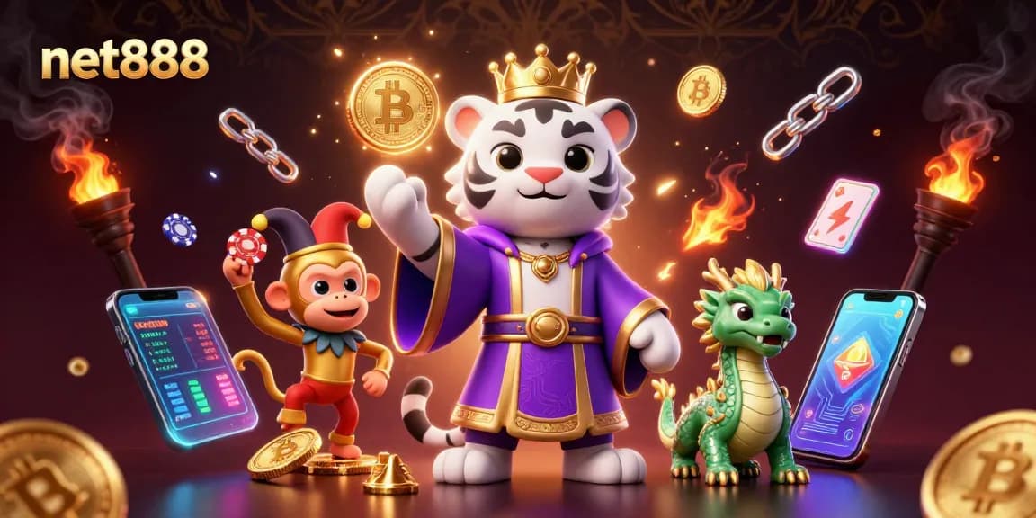 Engage in exciting gaming strategies at net888 with an enchanting 3D casino scene.