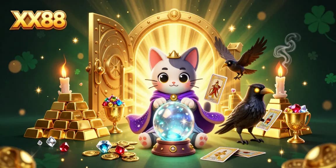 Win amazing prizes with the mystical XX88 casino experience featuring magical characters and rich treasures.