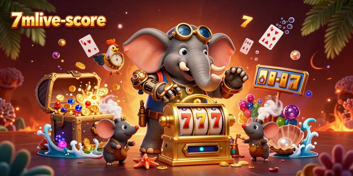 Spin the golden slot machine with 7mlive-score and experience vibrant casino energy overflowing with winnings.
