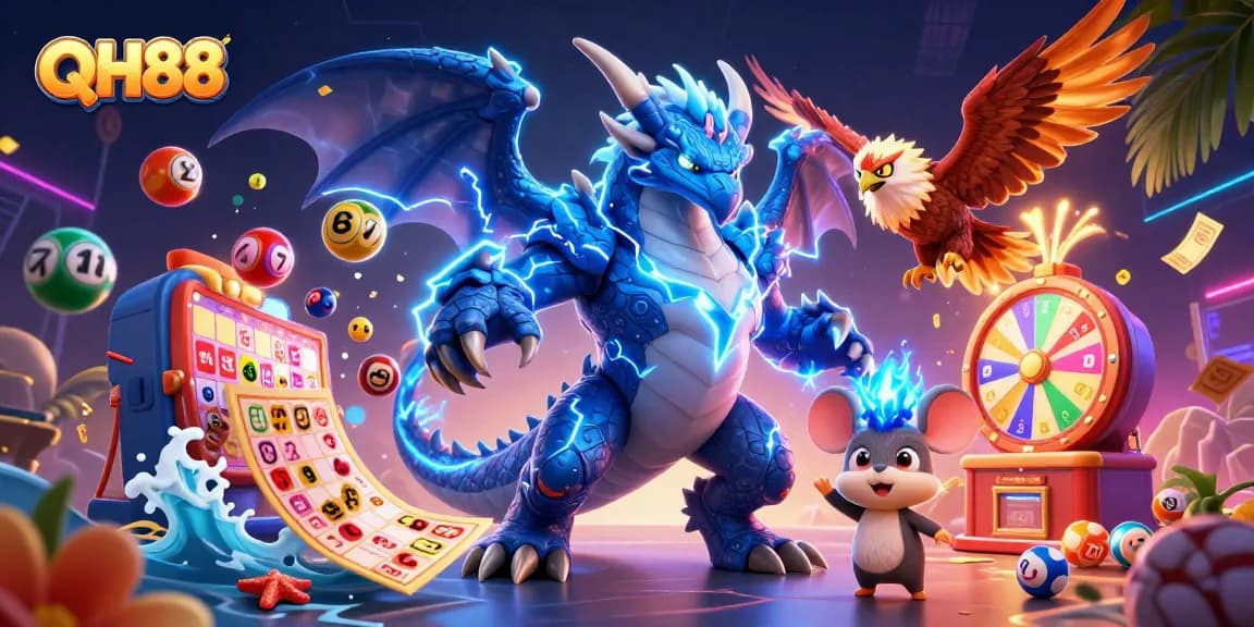 Engage in thrilling gambling experiences at QH88 with dynamic action and colorful elements!