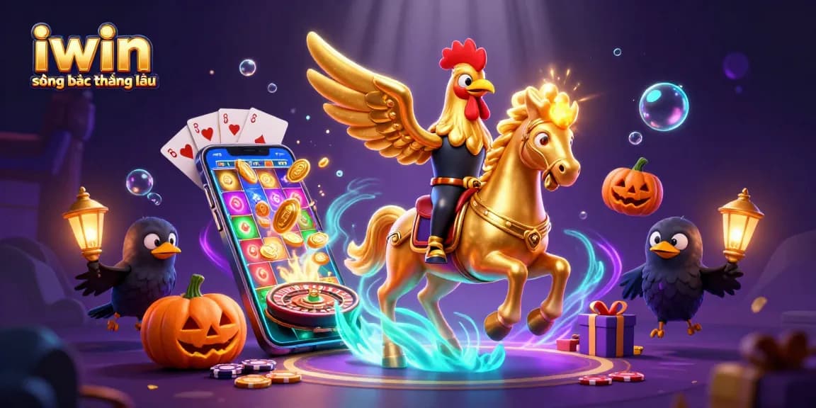 Spin winning reels at iwin sòng bạc thượng lưu with a dazzling casino-themed illustration.