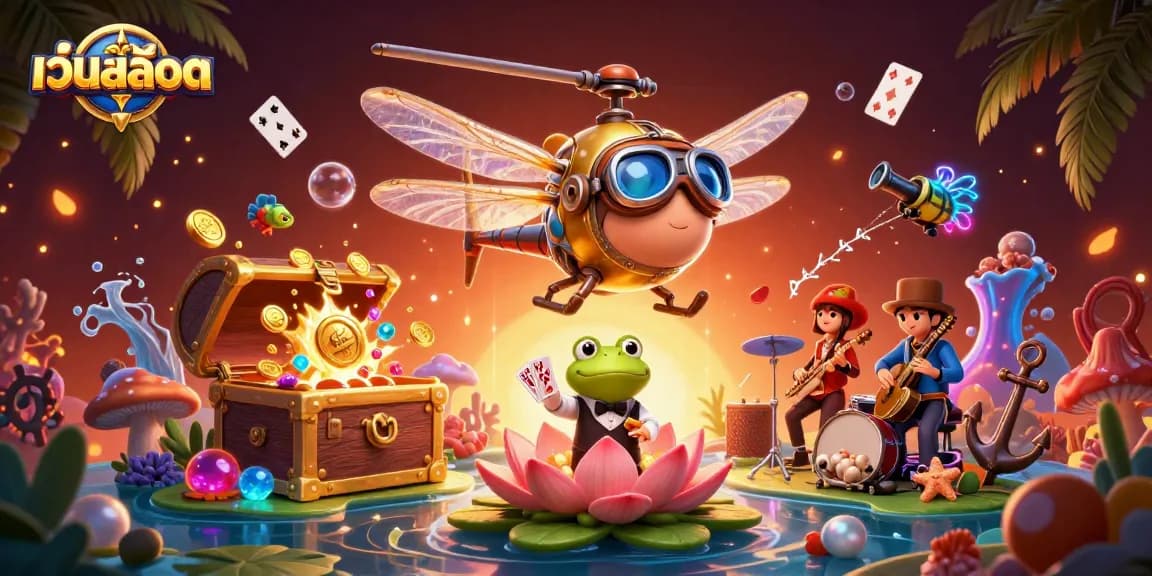 Experience thrilling เว็บสล็อต excitement with lively characters and vibrant casino elements.