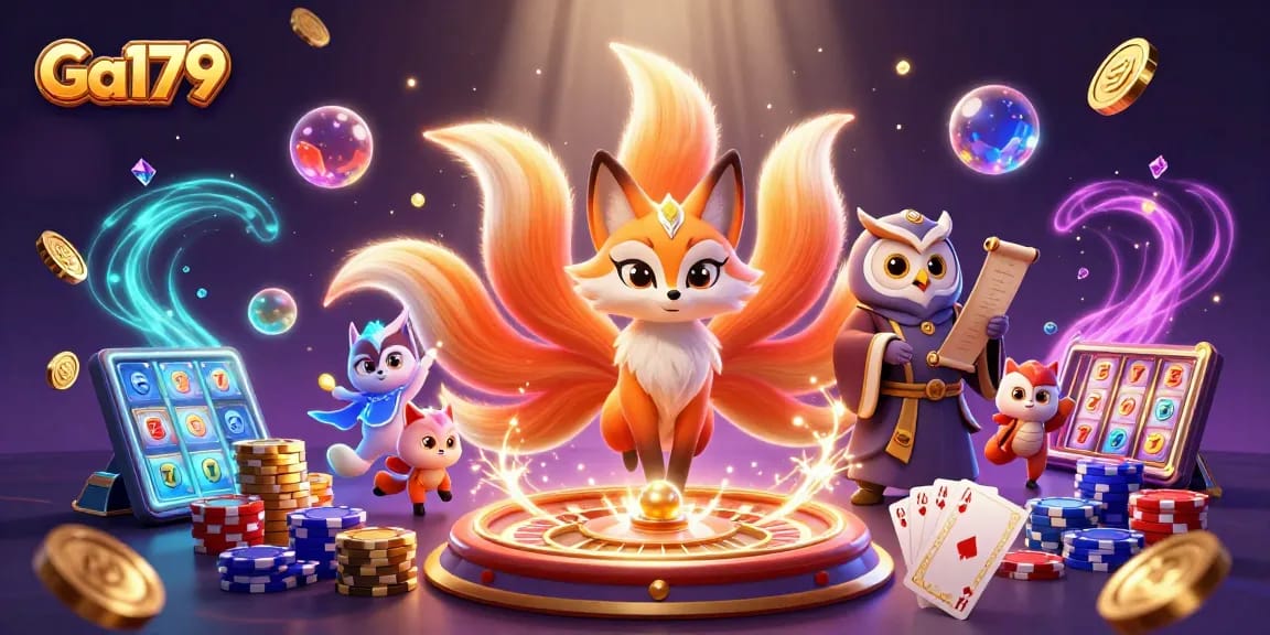 Bettors experience thrilling gameplay at Ga179 with vibrant characters and dynamic casino elements.