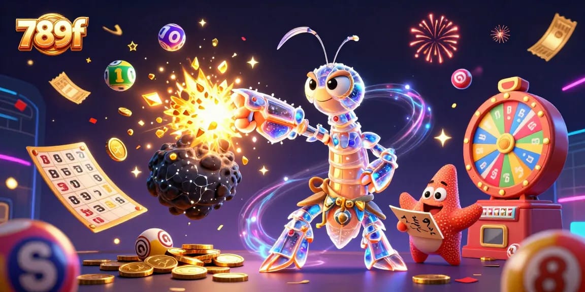Engage with the exciting world of 789f casino as a galactic samurai punches through an asteroid, revealing treasures.