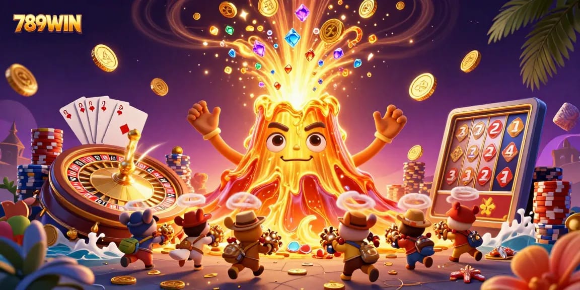 Experience the vibrant world of 789WIN with a thrilling eruption of treasures and excitement.