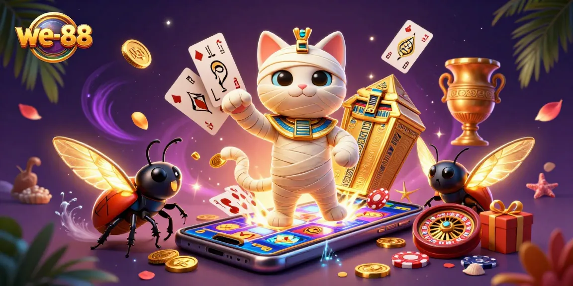 Engage in thrilling action at we-88's stunning 3D casino featuring interactive gaming elements and vibrant characters.