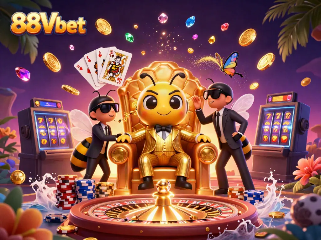 Engage in thrilling gameplay at 88Vbet with the lively 3D casino world of bumblebee mob bosses and exciting games.