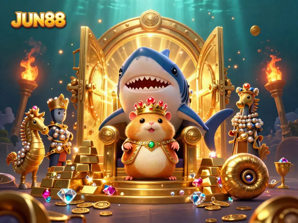 Engage in thrilling casino adventures with JUN88, experiencing vibrant treasures and whimsical characters.