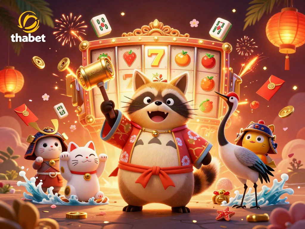 Experience thrilling gameplay at thabet with vibrant slots featuring lucky symbols and joyful characters.