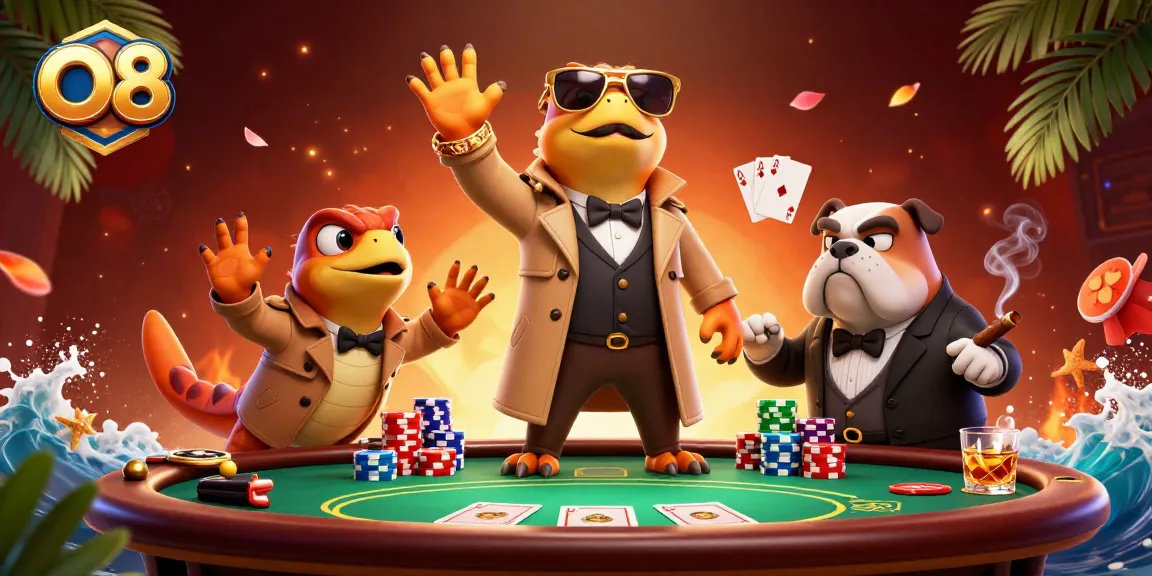 Experience the thrill of gambling at O8 with raptors disguised for casino entry.