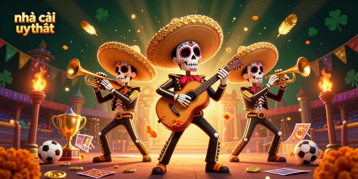 Experience the thrill of nhà cái uy tín in a vibrant sports betting atmosphere with lively characters.
