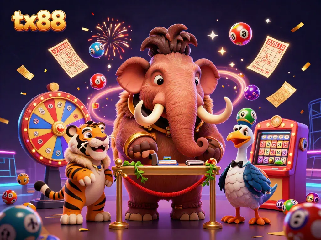Experience thrilling gaming at tx88 with vibrant characters and dynamic casino elements.