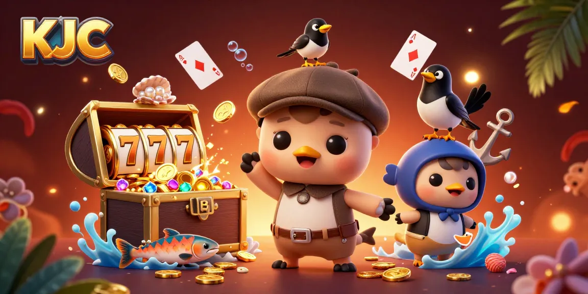 KJC offers an engaging casino experience with vibrant characters, lively slot elements, and underwater treasures