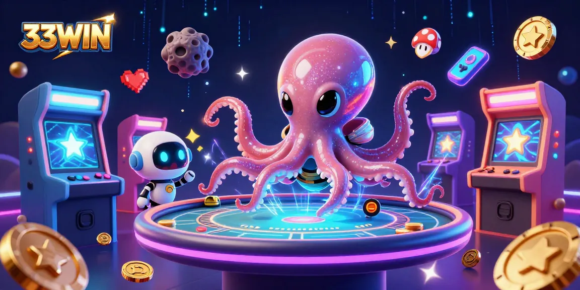 Experience exhilarating gameplay at 33WIN with its innovative holographic poker setup and vibrant ambiance.