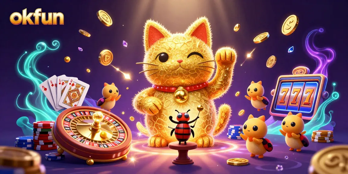 Experience the joy of winning with okfun's lively casino environment filled with vibrant elements.