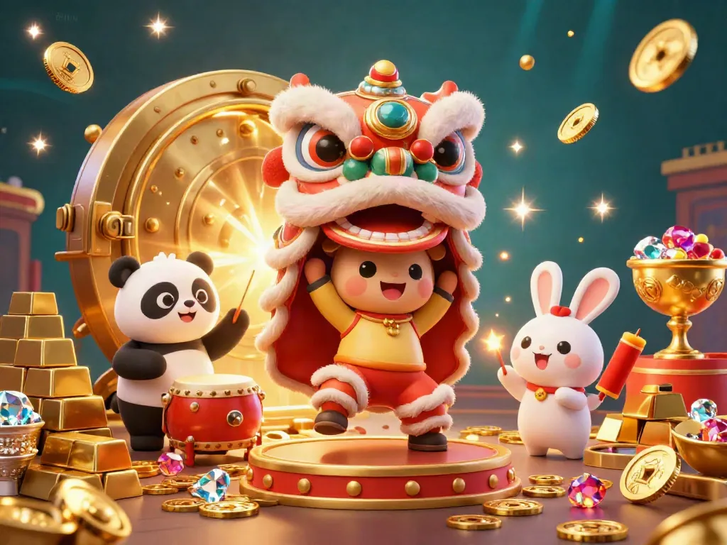 Experience the excitement of winning with 78WIN in a vibrant casino scene featuring joyous characters and gold treasures.