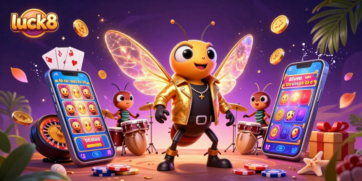 Experience the excitement of luck8 with a vibrant 3D casino scene showcasing dynamic characters, colorful games, and endless fun.