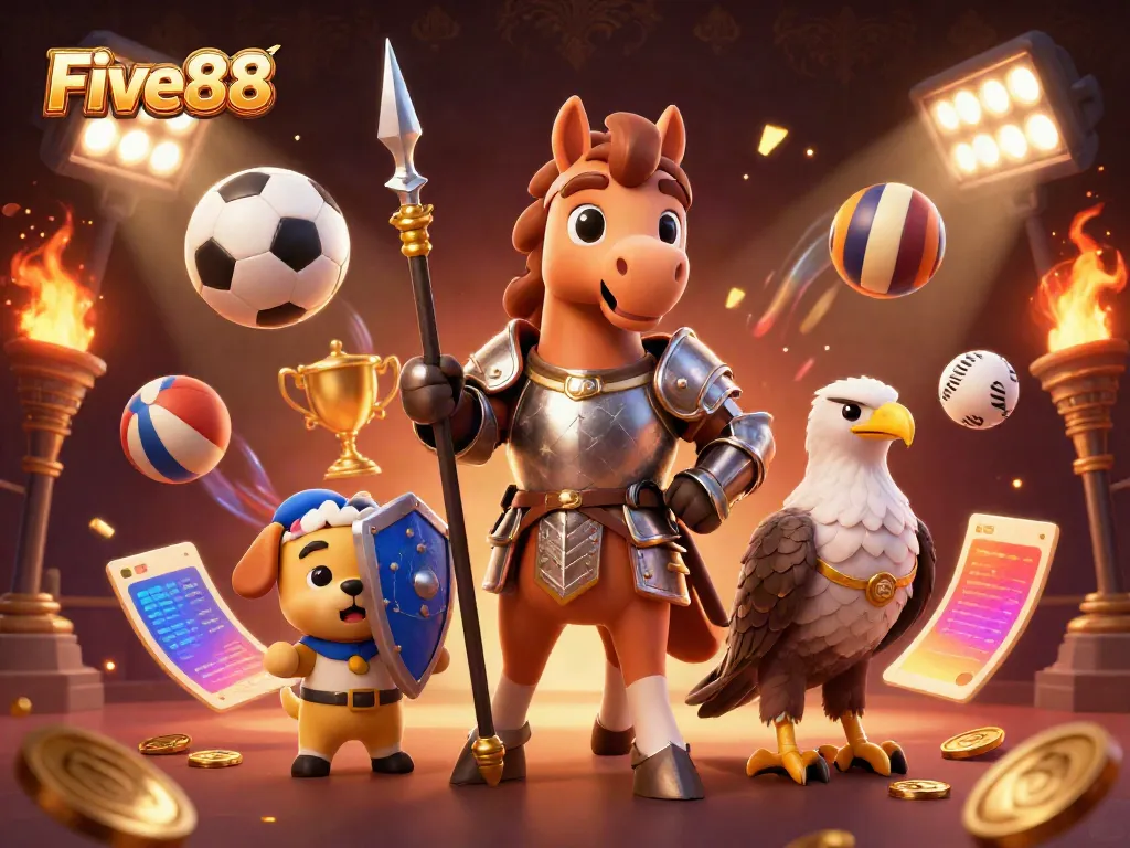 Experience thrilling bets at Five88 with a 3D casino scene full of excitement and prizes.