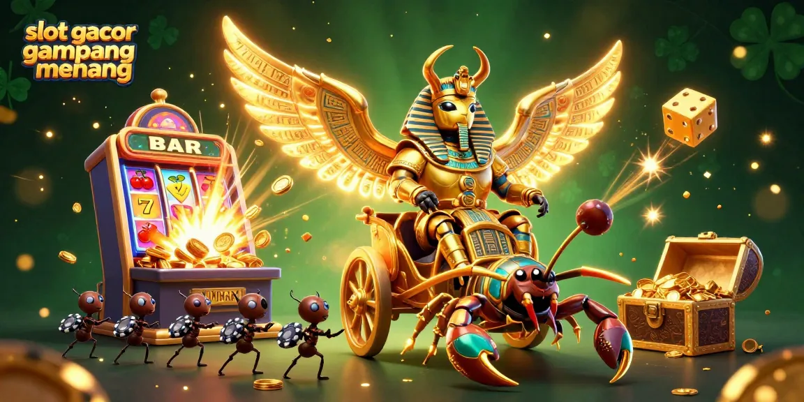 Experience thrilling wins with slot gacor gampang menang and vibrant casino elements in a dynamic scene.