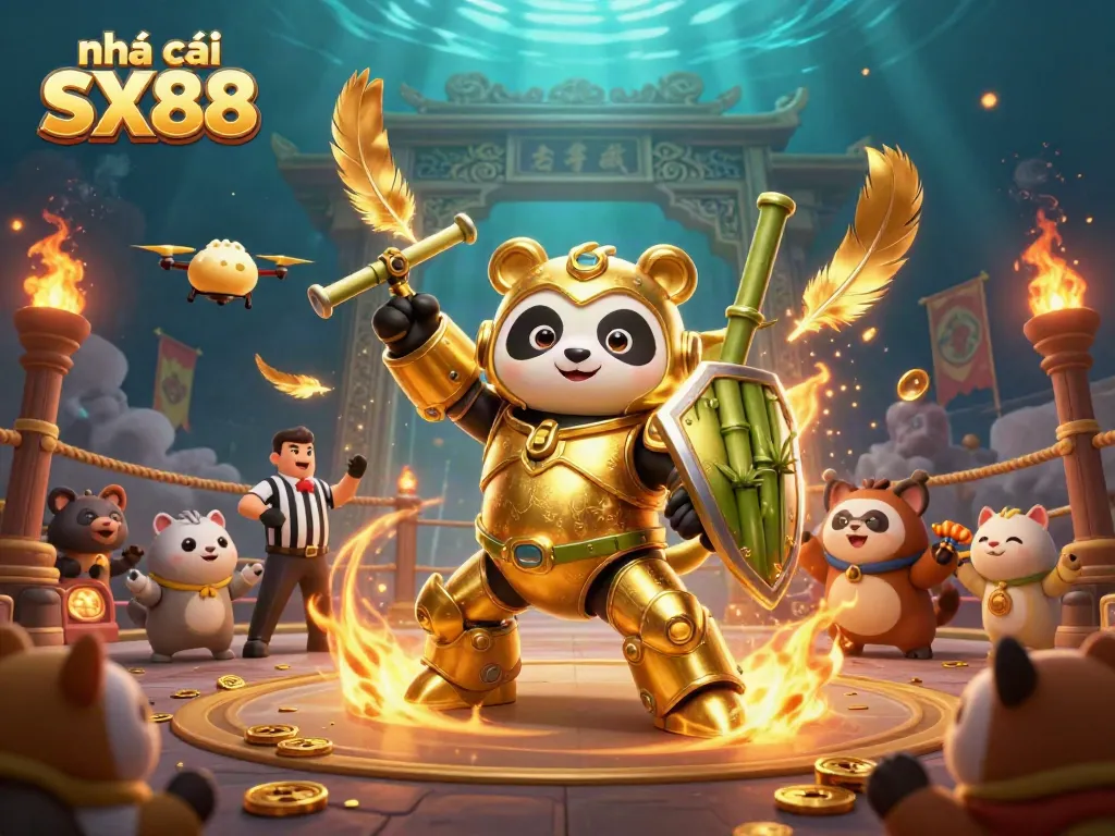 Experience online gaming excitement with nhà cái SX88 featuring vibrant characters and dynamic casino action.