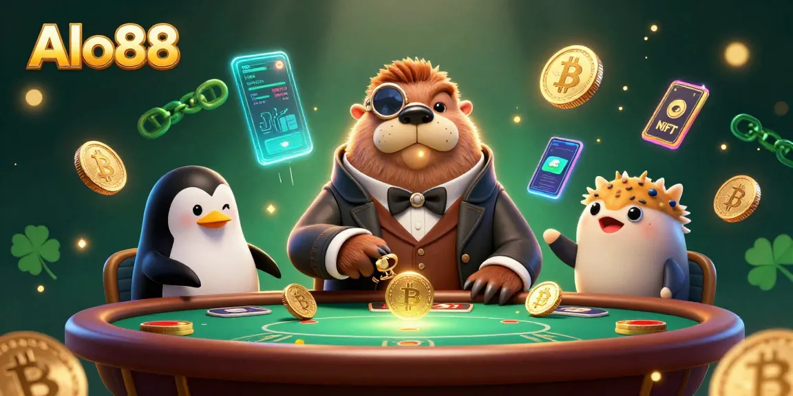 Alo88 enhances your betting with an underwater poker game featuring a walrus and a cunning pufferfish.