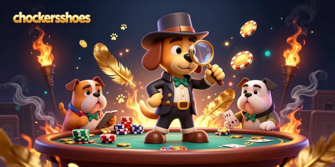 Engage with chockersshoes as a detective duo uncovers gaming treasures at a lively poker table.