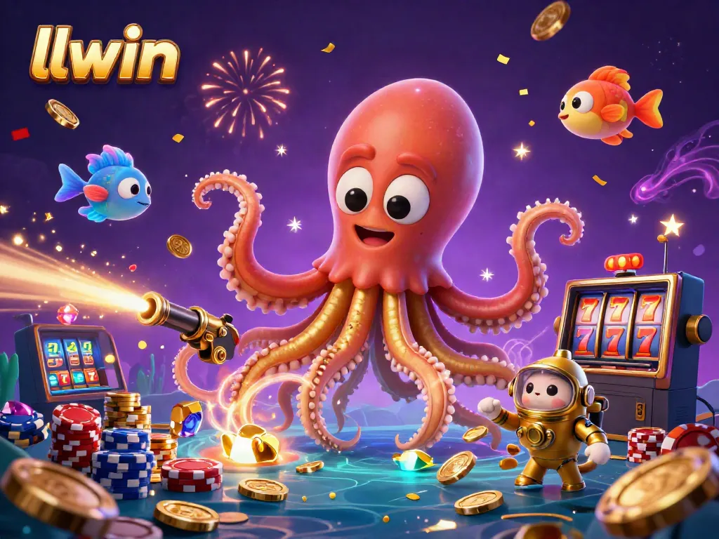 Engage in epic fish shooting at LLWIN's underwater extravaganza with captivating characters.