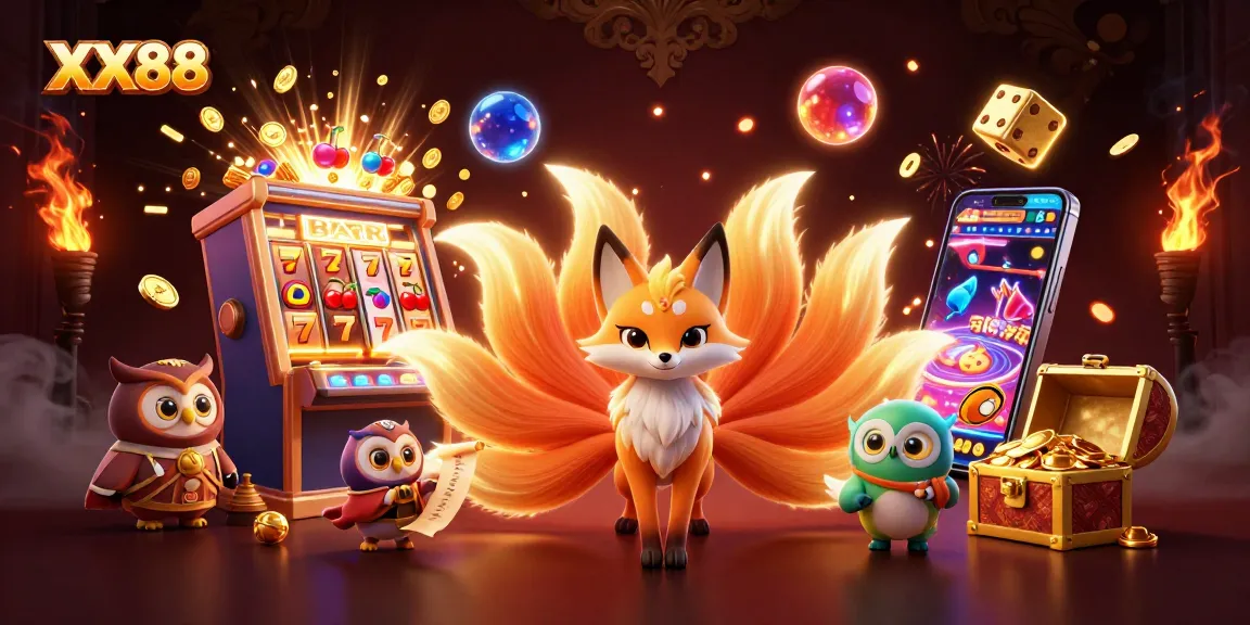 Experience the exciting gameplay of XX88 with vibrant characters and dynamic casino elements.