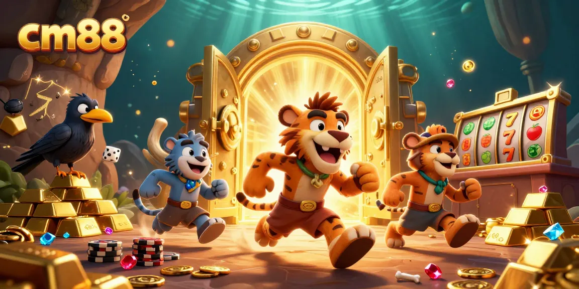 Experience the thrilling excitement at cm88 with prehistoric themed casino games featuring vibrant slot reels and treasure-filled environments.