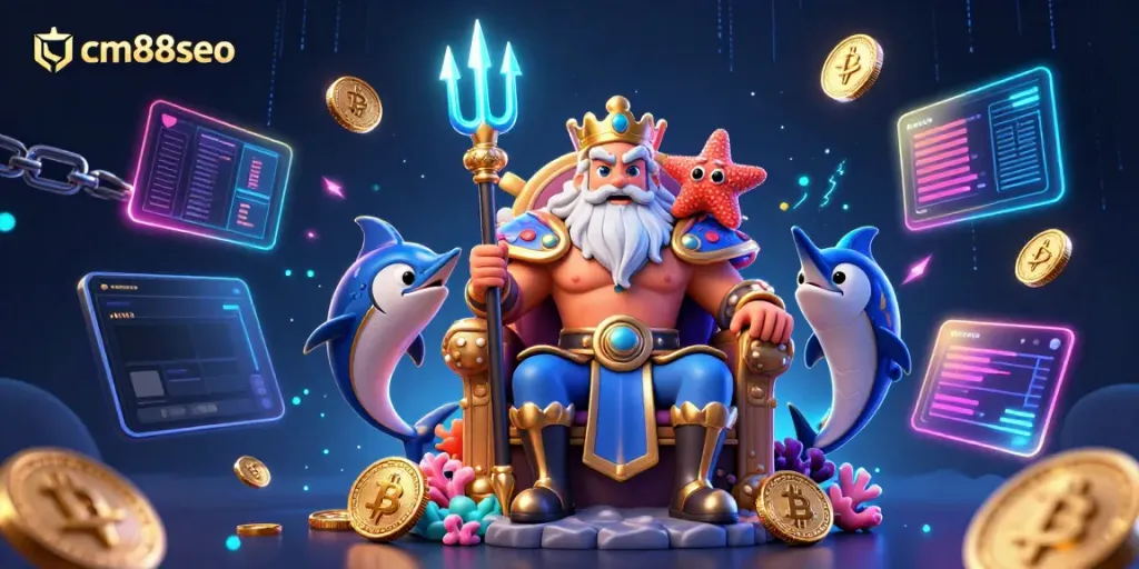 Engage in thrilling gameplay at cm88seo with exciting neon visuals and dynamic crypto elements.