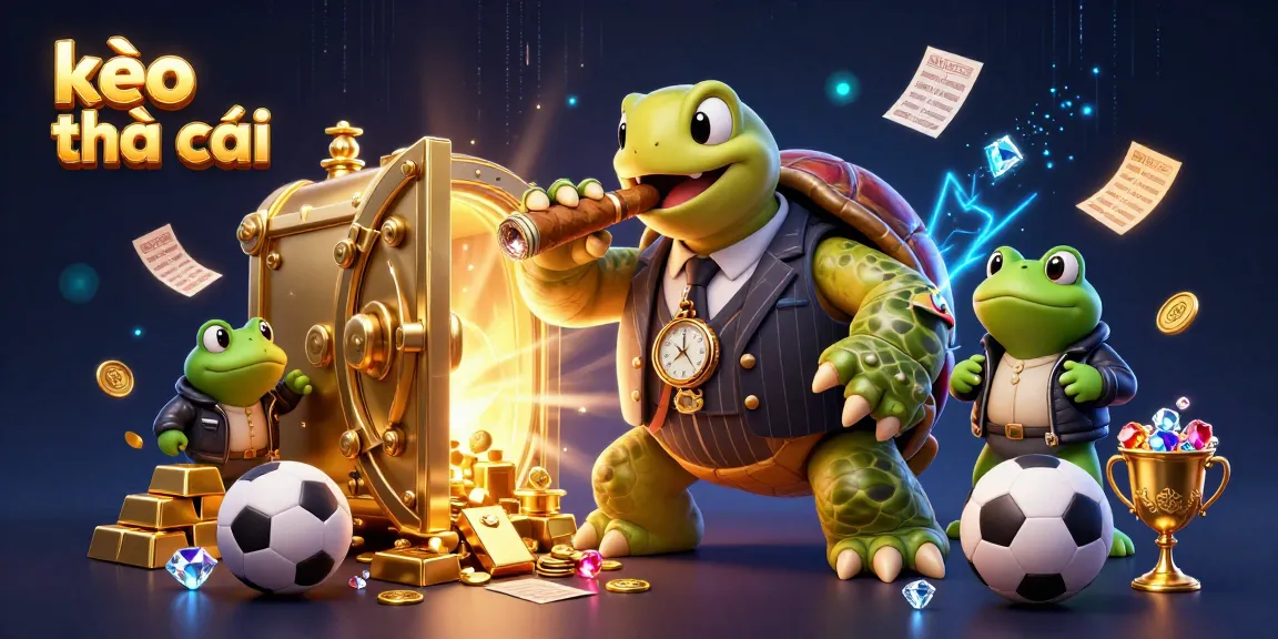 Engage with kèo nhà cái as a betting turtle shows dynamic sports elements in an ultra-detailed casino scene.
