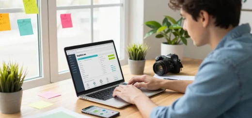 Tampilkan GEGESLOT di dasbor Heylink.me bersama perangkat digital yang menarik.